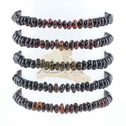 Amber dark cherry beads bracelet